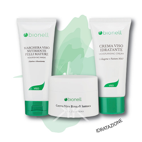 Bionell maschera nutriente 100ml + cr. bava di lumaca 50ml+ cr. nutriente 50ml_kosmetika_