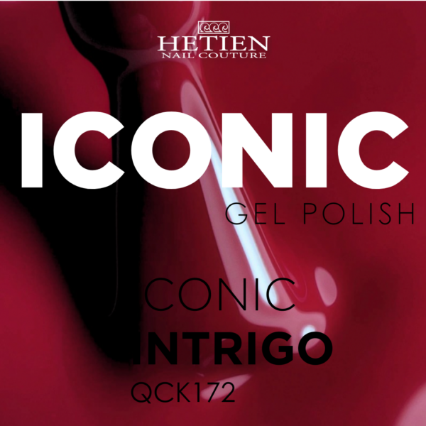 Smalto Semipermanente Rosso Scuro Iconic Intrigo - QCK172